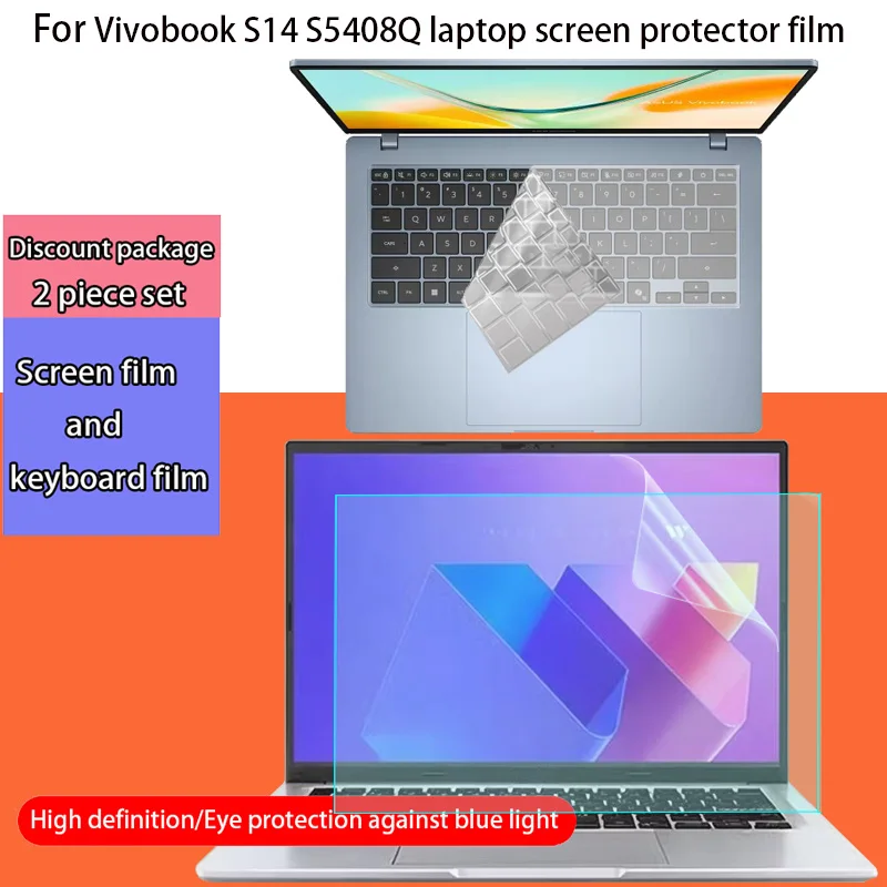 Película protectora de pantalla para ASUS Vivobook S14 S5408Q, película protectora para teclado de ordenador de 14 pulgadas, película protectora de privacidad antirreflectante para portátil