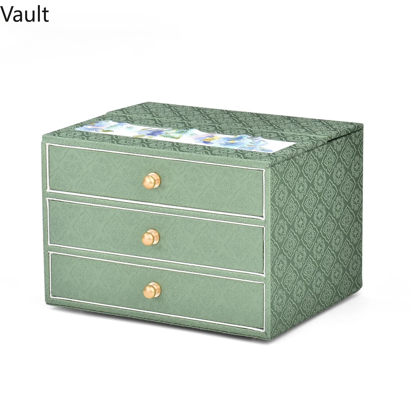 Palace Style Large Jewelry Box, Multi-Layer Drawer Organizer for Ring Necklace Bracelet, Eid Mubarak Luxury Gift Case for Women