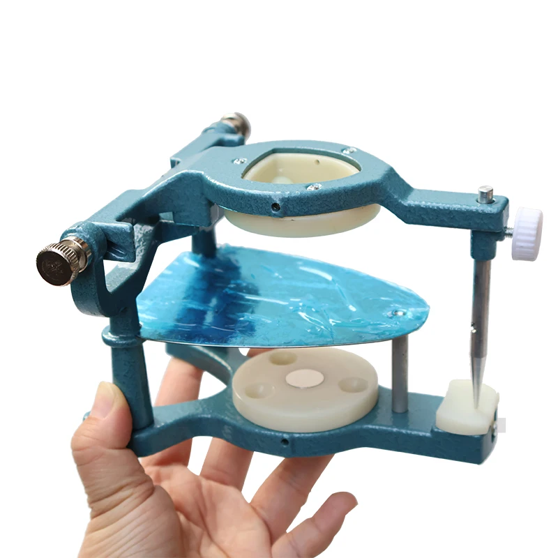 Dental Adjustable Aluminum Alloy Denture Magnetic Bite Frame for Pre Cast Dental Model Installation, Two Models to Choose From