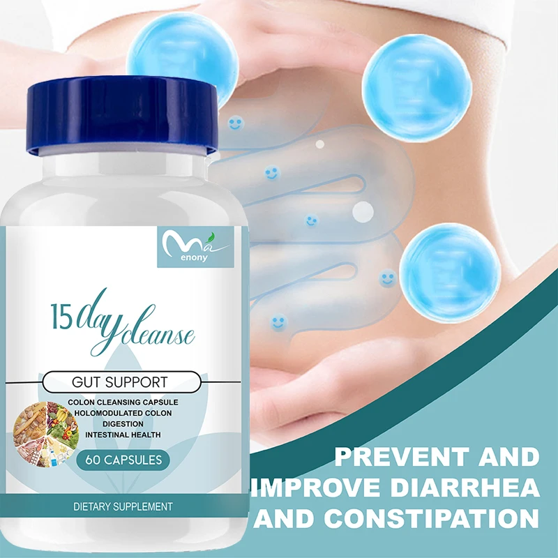 1 bottle of colon melting cleansing capsule for overall colon, digestive regulation, and intestinal health,promote digestion