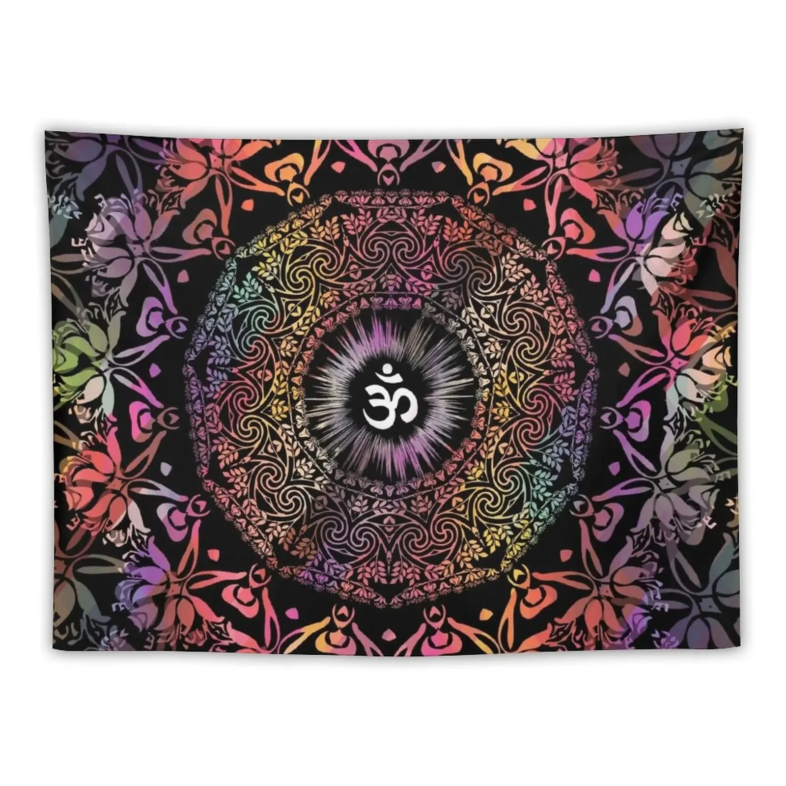 

Mandala Om / Zen Yoga Hippie Meditation Mandala Tapestry Wall Decor Anime Decor Home Decor Aesthetic Outdoor Tapestry