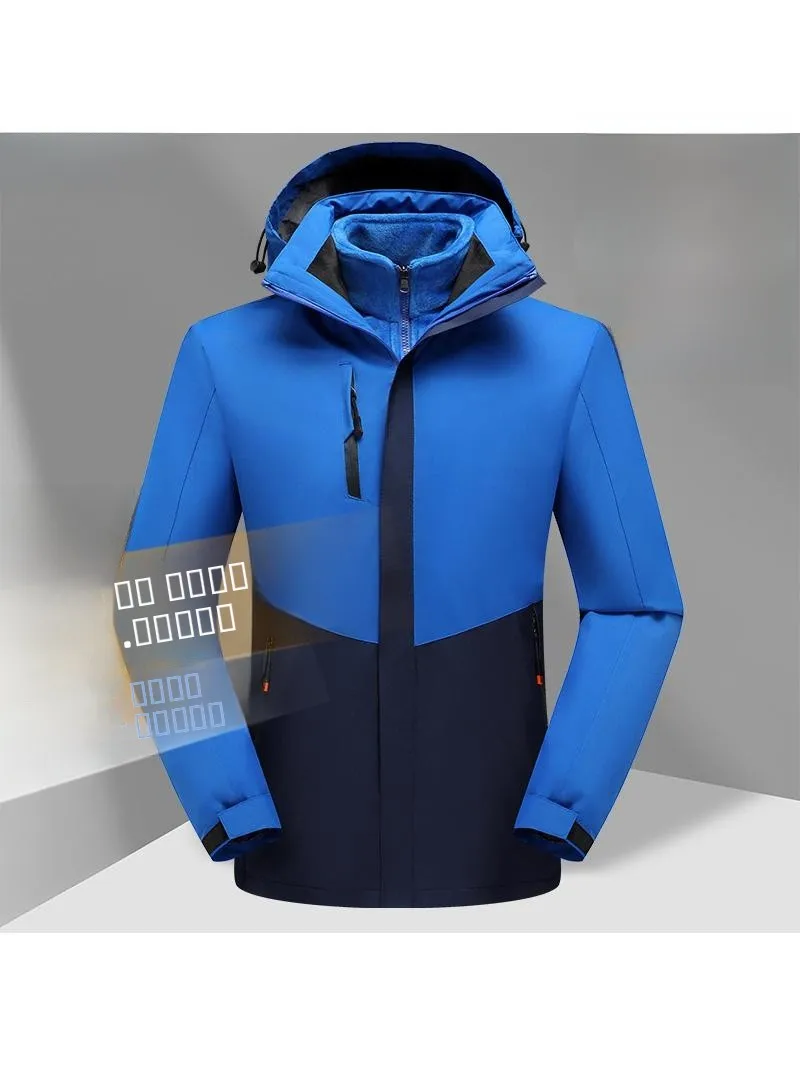 

Мужская зимняя куртка-трансформер Thiened для сноуборда и активного отдыха, ветрозащитная, водонепроницаемая, со съемным капюшоном