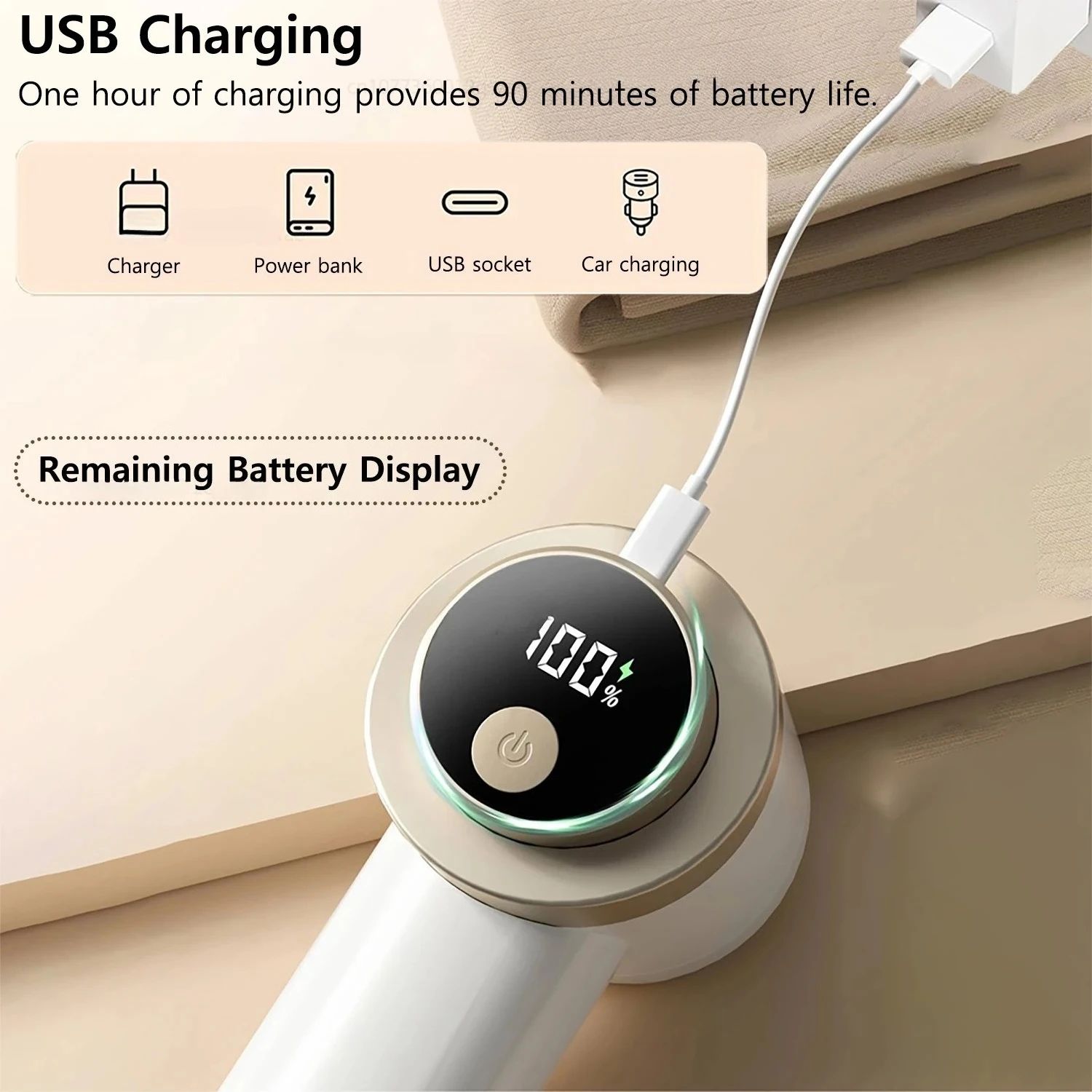 USB Rechargeable Lint Remover For Clothes Professional Fabric Shaver Hair Ball Trimmer Fuzz Remover