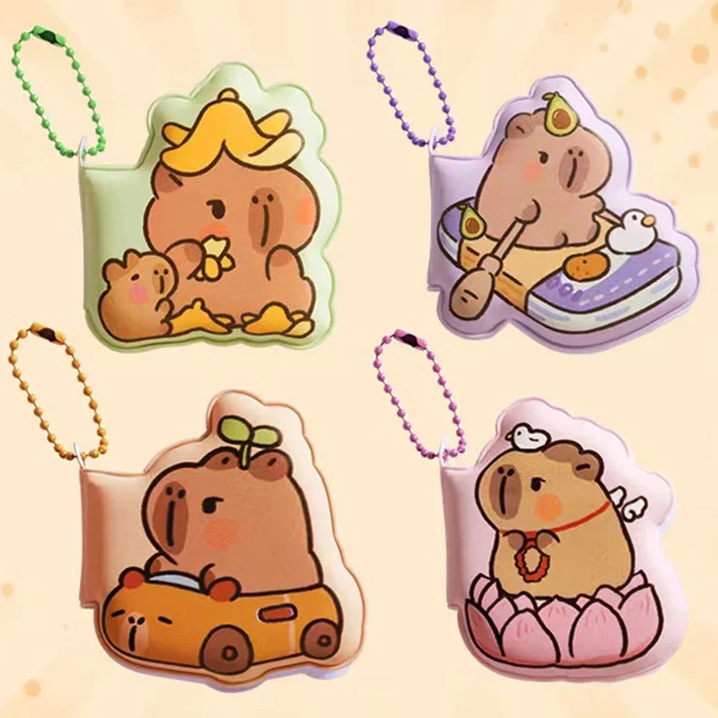 New 4Pcs/Box Cartoon Capybara Soft Sticky Notes Planner Stickers Message Index Paper Flags Tabs Page Markers School Stationery