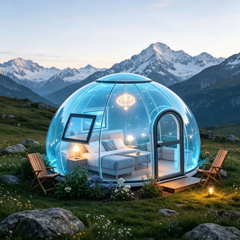 Bubble Room Starry Room Dome Tents Star View Dome House Outdoor Romantic Houses Polycarbonate Transparent Luxury Tents