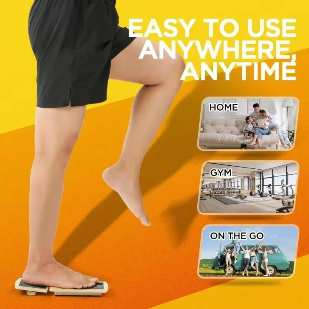 Rutschfestes Knöchel-Balance-Board aus Holz, einzelner Fuß, Fuß-Stärkungsgerät, Trainer, verstauchter Knöchel, physischer Knöchel-Stärker