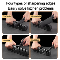 Angle Adjustable 4 Stages Knife Sharpener Scissors Sharpening stone Professional Kitchen Grinder knives Whetstone Sharpener Tool