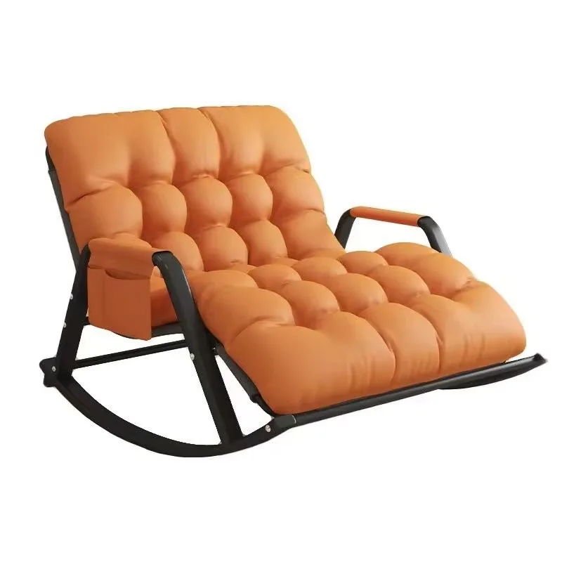 # Folding Rocking Chair Five-level Adjustment Tech Fabric Cover Suitable For Home
