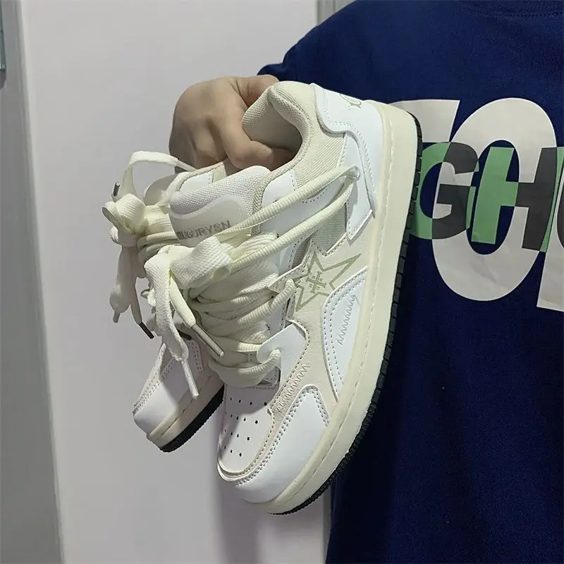 Đồ Bộ Nam Phong Cách Nền Tảng Vụng Về Giày Lưu Hóa Giày Mùa Xuân, Mùa Thu Giày Sneaker Thoáng Khí Người Giày Phối Ren Comrfortable