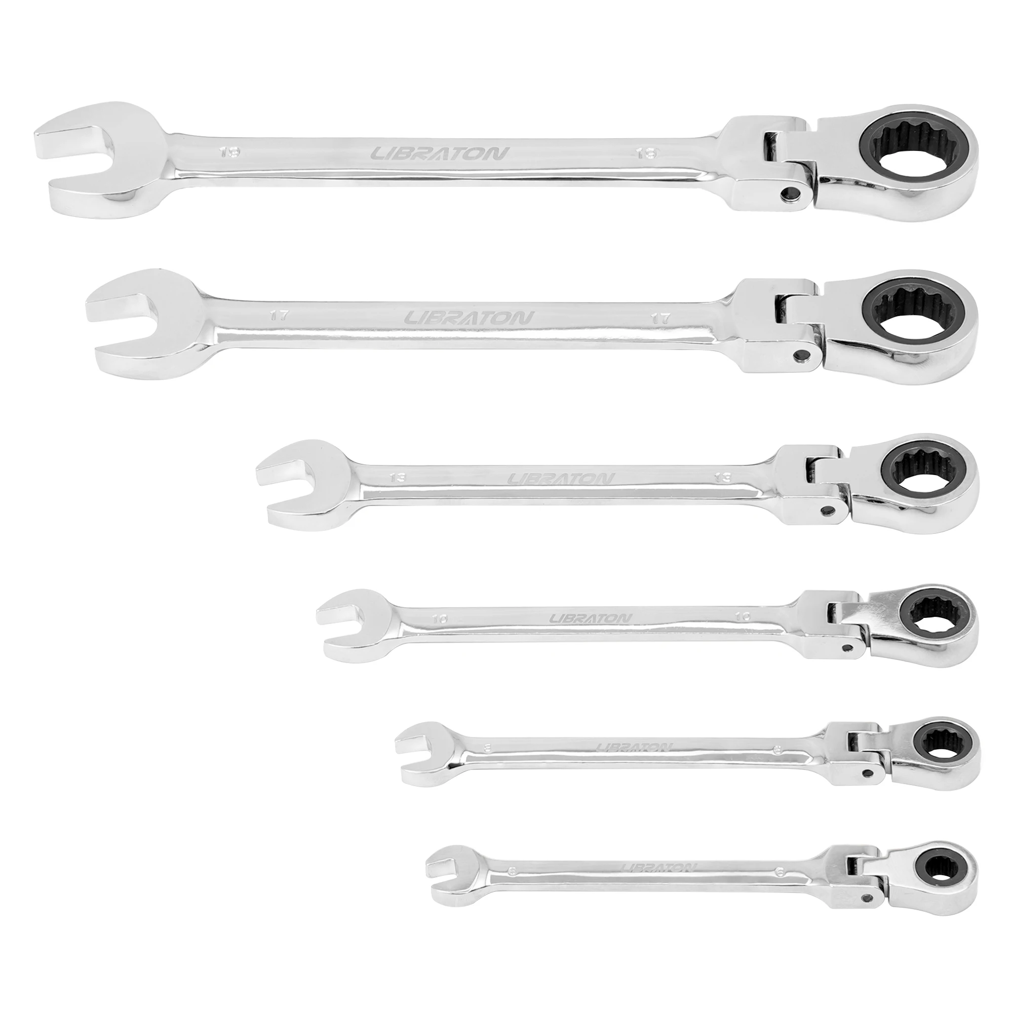 libraton-6pcs-6mm-19mm-ratchet-wrench-set-reversible-ratchet-wrench-set-flexible-head-spanner-hand-tool-72-tooth-wrench-metric