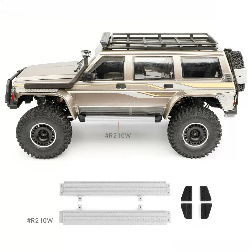 YK4107 1/10RC Car Dedicated Parts Metal Modification and Upgrade Side Step Toy Car Model Simulation Parts