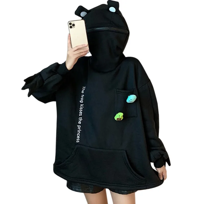 Autumn Winter Long Sleeve Cartoon Loose Pullover Sweatshirt Men Women Hoodie