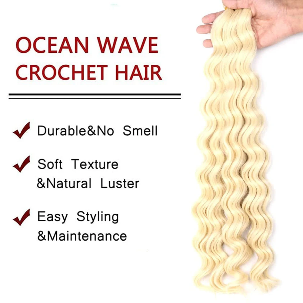 Dansama 18 polegada sintético crochê cabelo onda profunda torção cabelo crochê tranças premium extensão do cabelo onda profunda 80 g trança a granel