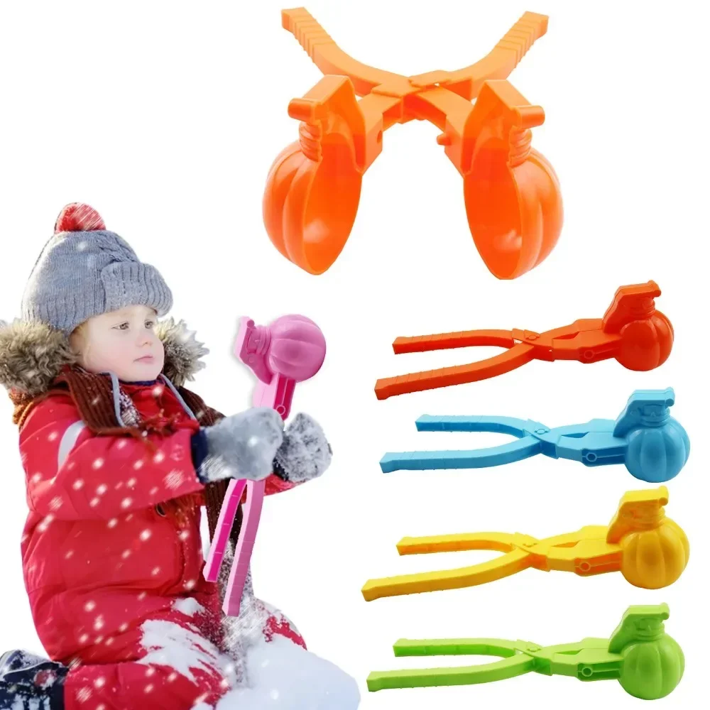 1pc Snowball Maker Clip for Kids Adult Creative Heart Snowflake Duck Shape Snow Sand Mold Tool Children\'s Winter Outdoor Toy