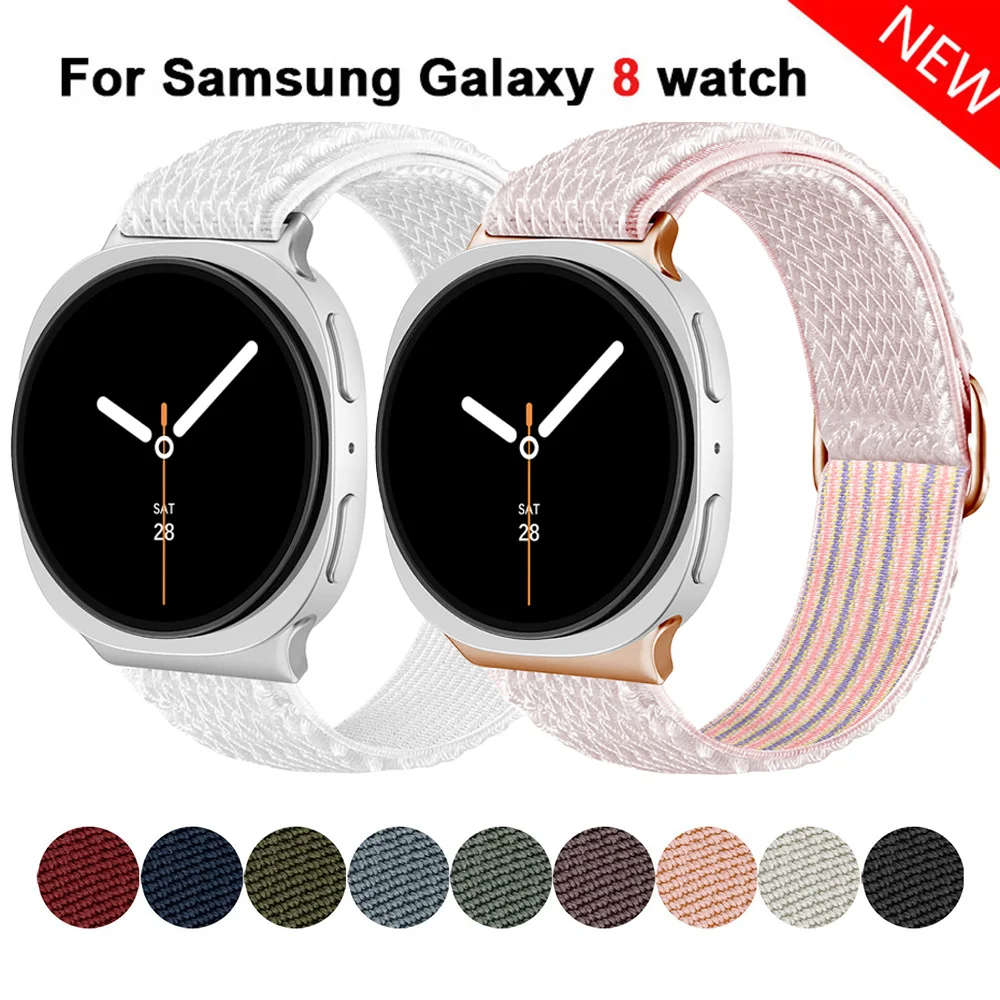 Riemen für Samsung Galaxy Watch 8 40 mm 44 mm Smartwatch Scrunchie Nylonarmband Correa Samsung Galaxy Watch 8 Classic 46 mm Band