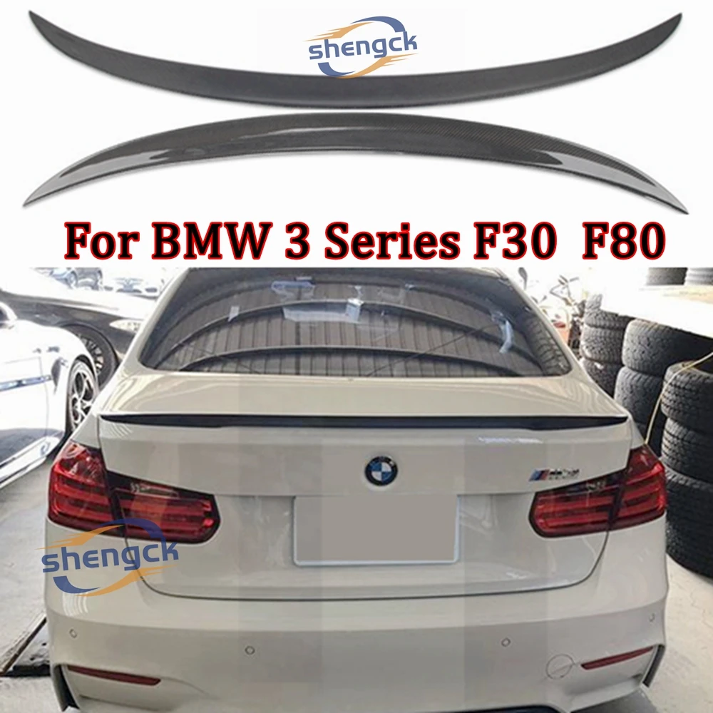 

For BMW 3 Series F30 F35&M3 F80 Sedan P Style Carbon fiber Rear Spoiler Trunk wing 2011-2019 Forged carbon