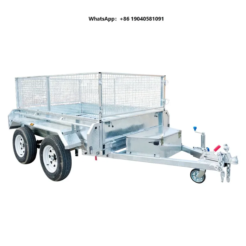 Series shaft 8*5  cage trailer, hot-dip galvanized fence trailer