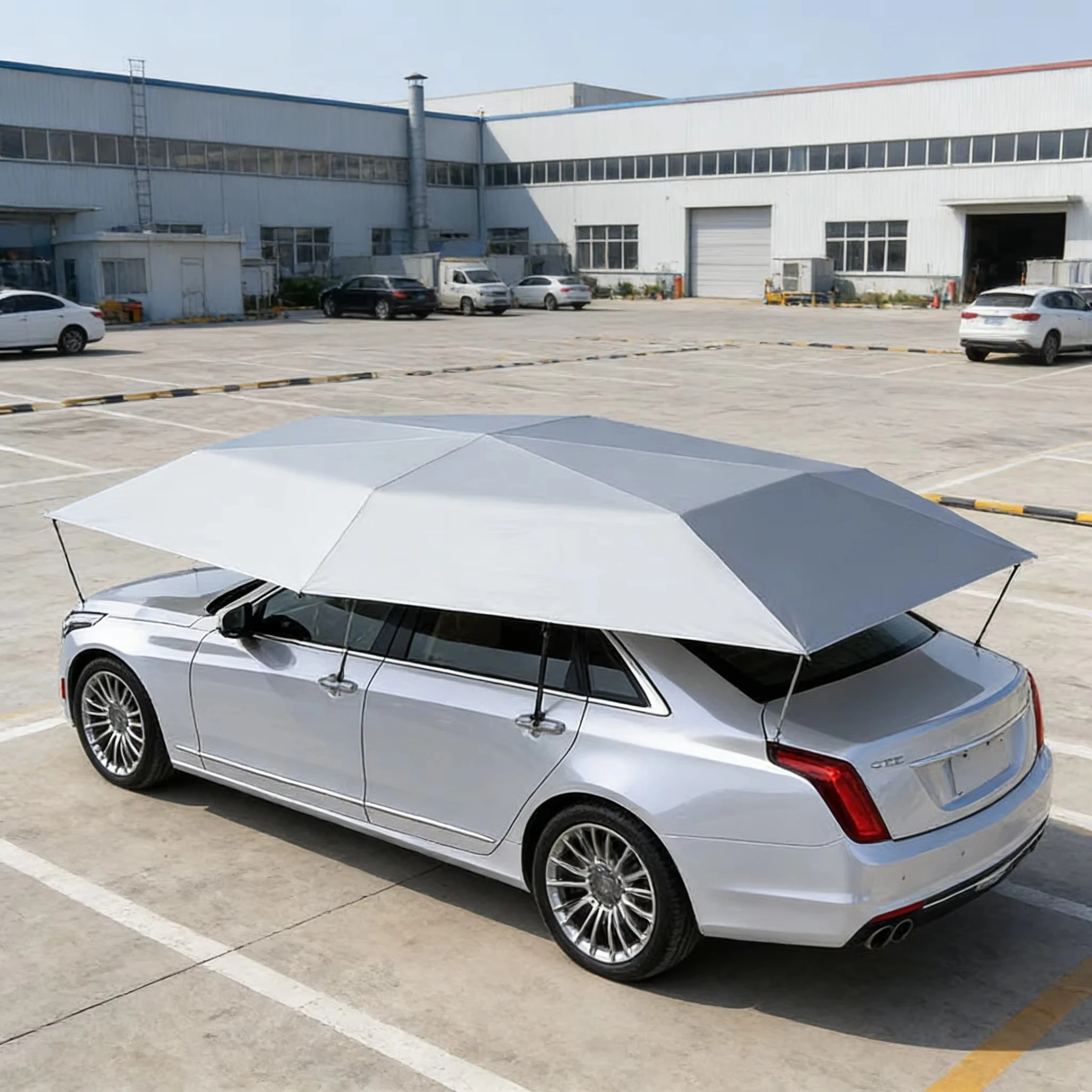 

Wholesale Wireless Remote Car Roof Shade Cover Foldable Car Sunshade With Anti-UV for Outdoor Shelter Use