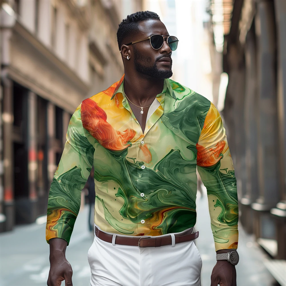 

Yellow green long sleeved shirt, Spring and Autumn new style