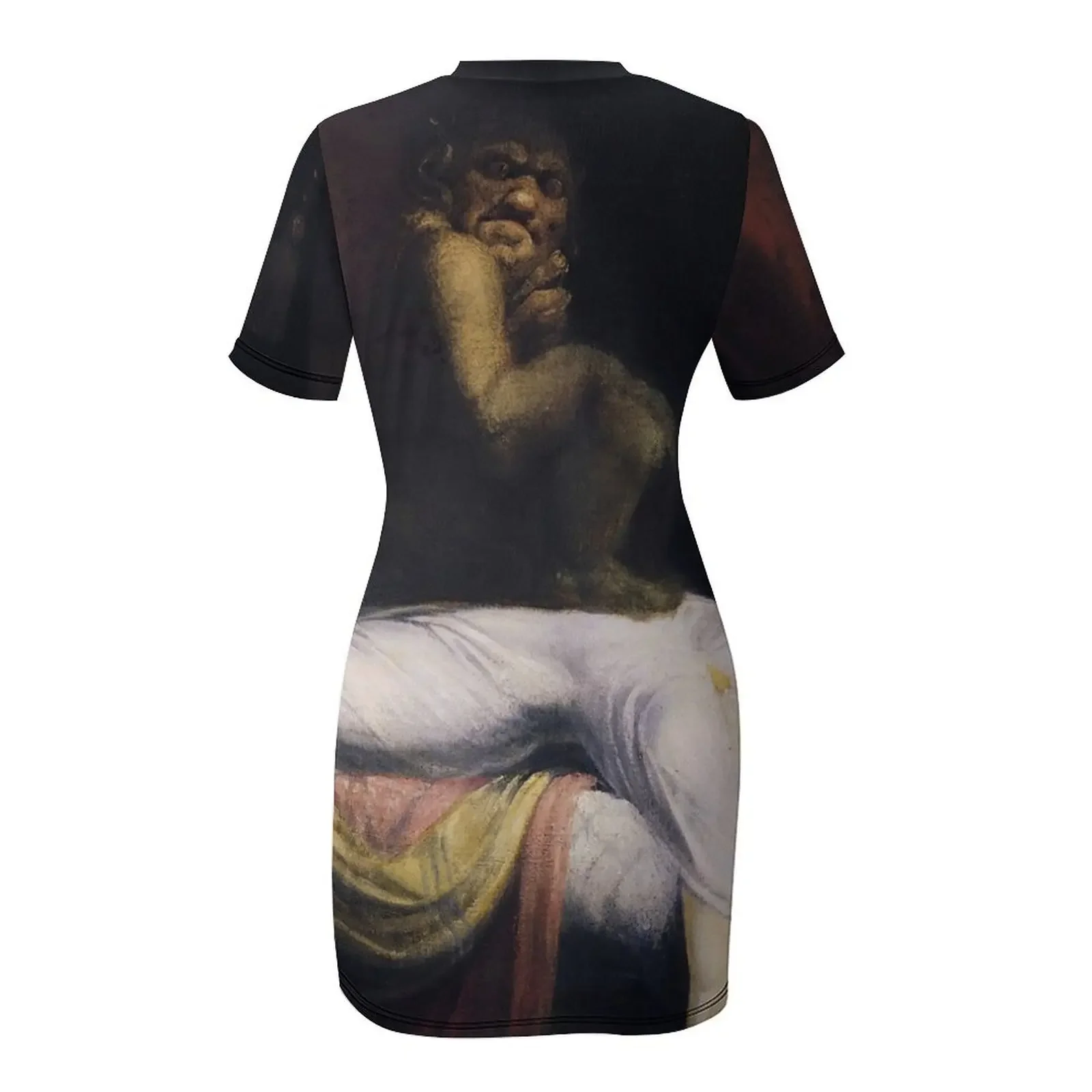 THE NIGHTMARE - JOHN HENRY FUSELI ชุดเดรสแขนสั้น ชุดเดรสผู้หญิง ชุดเดรสออกงาน ชุดเดรสปี 2025