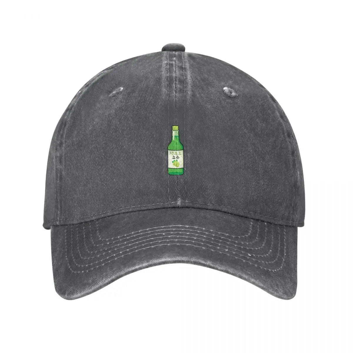 Green Grape Soju Please in Korean - Cute soju lover Baseball Cap Luxury Man Hat |-F-| Women Caps Men's