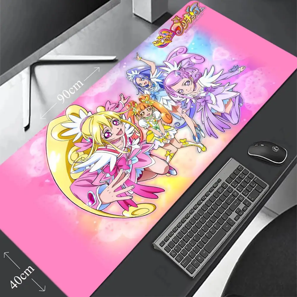 Pretty Cure Mouse Pad Gaming 900×400 Mousepad Gamer Xxl Mouse Mat Offices Accessories Keyboard Long Pad Computer Desk Mat