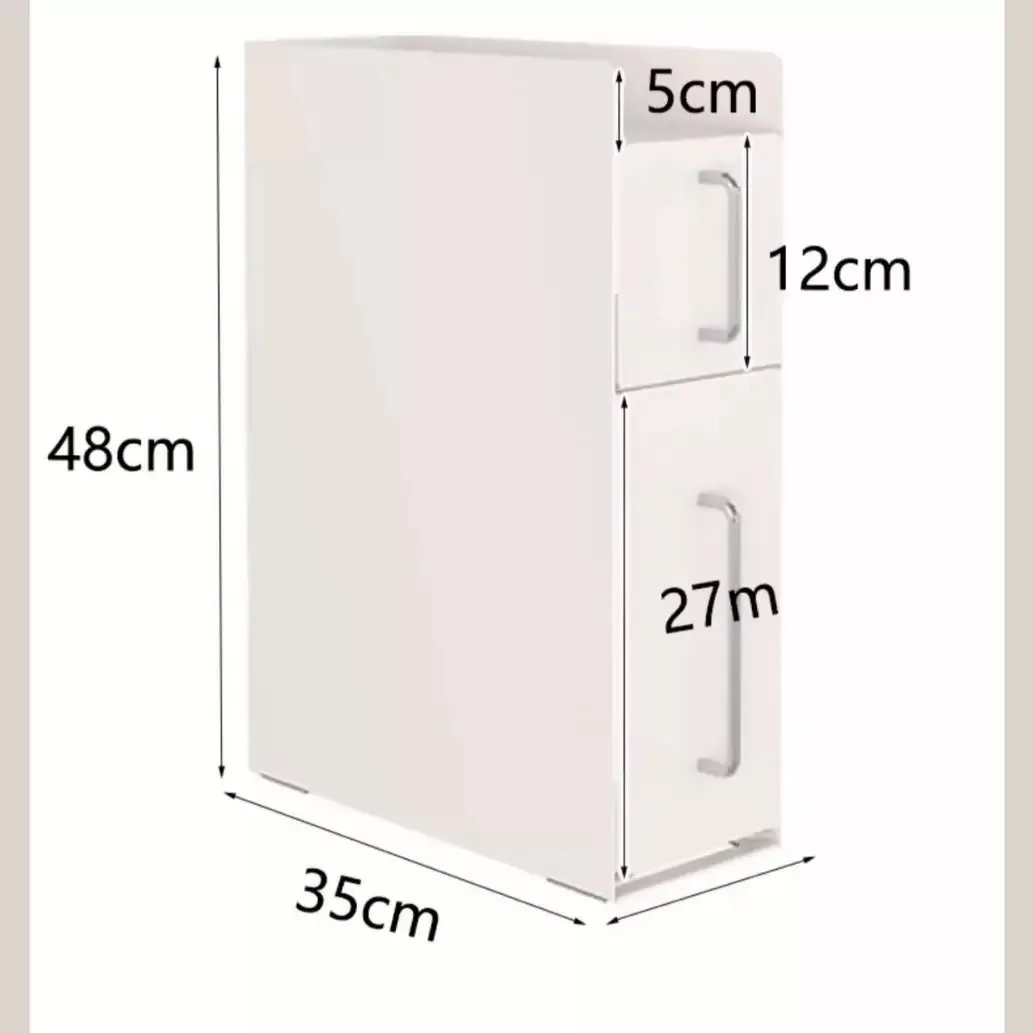 Household countertop drawer type water cup holder with slide rail dust-proof storage rack kitchen narrow slot seasoning
