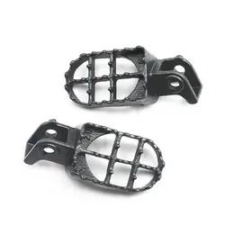 Grey Steel FOOT PEGS For 88-94 HONDA CR125 CR250 CR500 CR 125 250 500 Dirt Bike