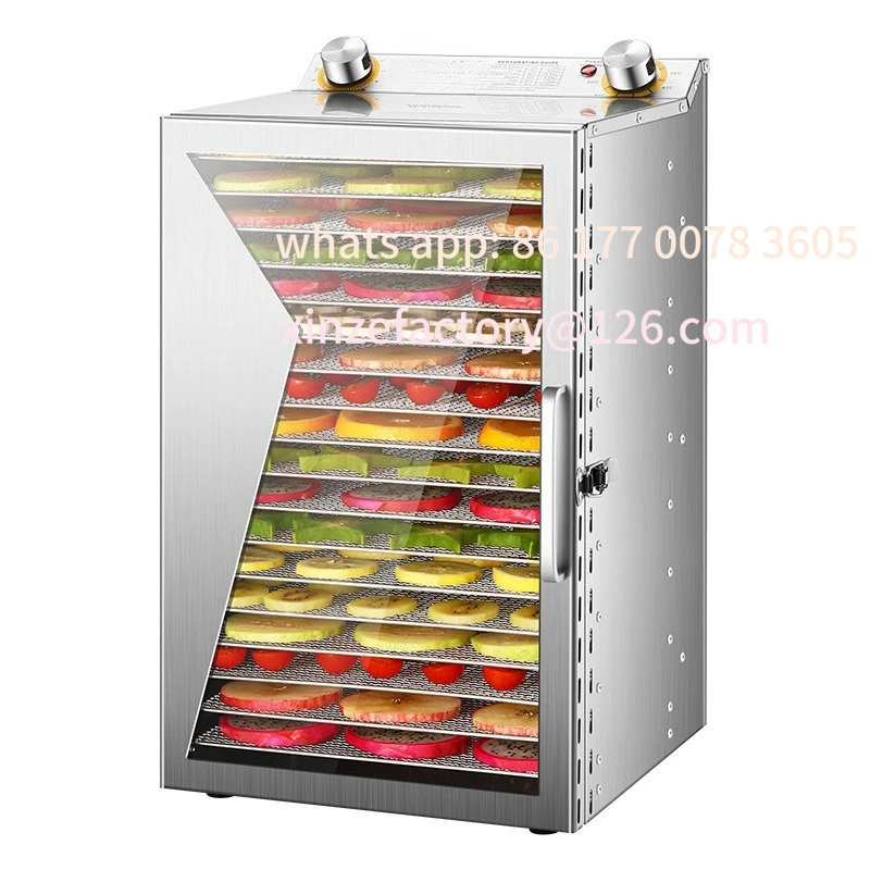 

Customizable Commercial large-capacity stainless steel dehydrator for snacks, dried meat & vegetables