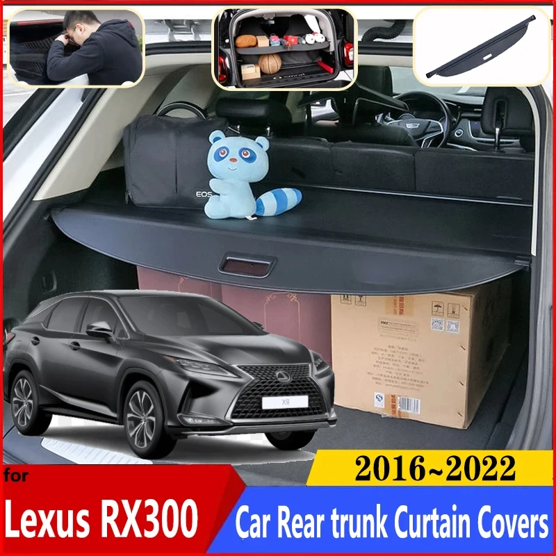 For Lexus RX300 Accessories AL20 2016~2022 2020 Car Trunk Luggage Curtain Cargo Anti-peeping Shield Retractable Car Accessories