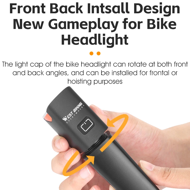 WESTBIKING 1000 Lumens Bicycle Headlight Type-C Charging High Brightness Bike Front Light Outdoor Cycling Waterproof Flashlight