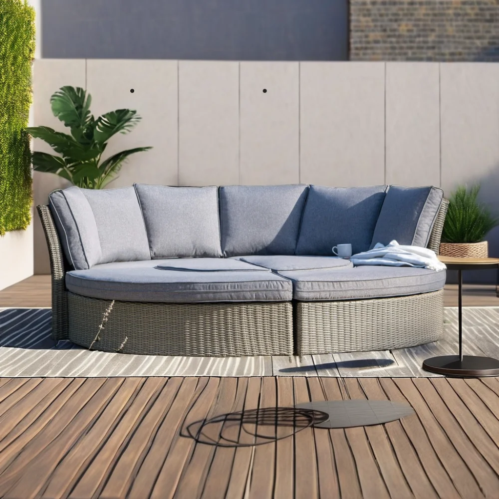 أثاث حدائق فاخر، سرير دائري من - مراجعة Outdoor Daybed Furniture وسعره