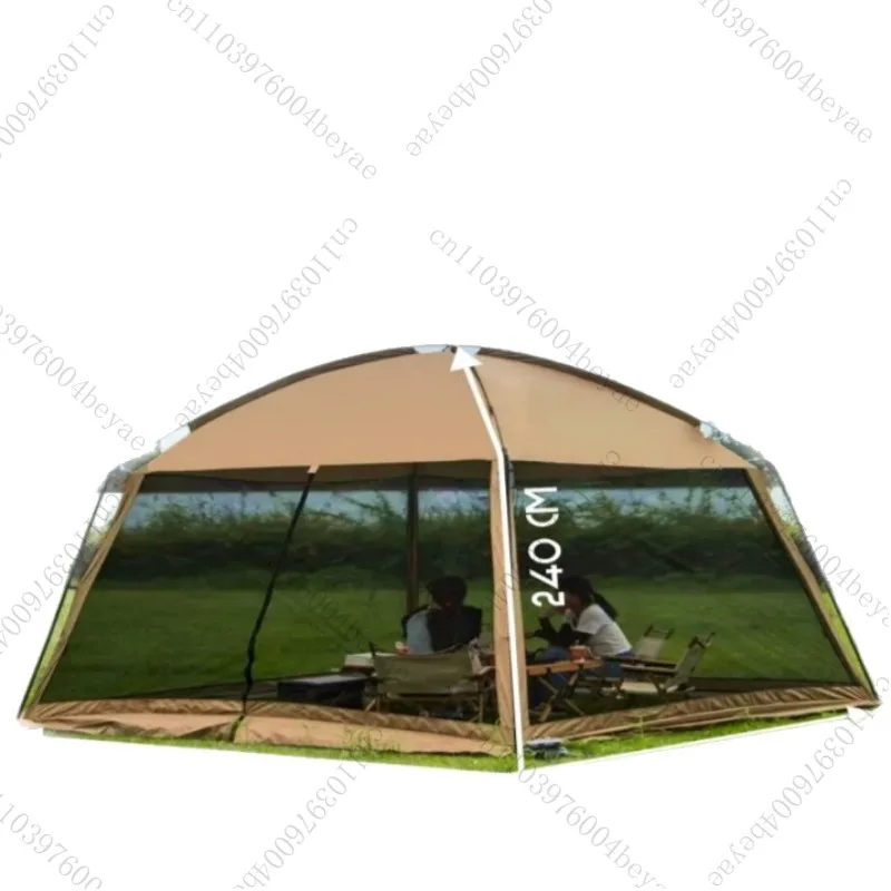 Shade awning multi-person camping awning courtyard sun protection beach picnic mesh mosquito-proof tent