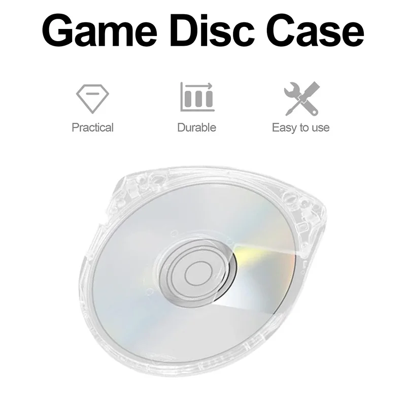 Replacement Game Disc Storage Shell Cover PSP UMD Protective Clear Case Shell for Sony PSP1000/2000/3000 Fix Accesies