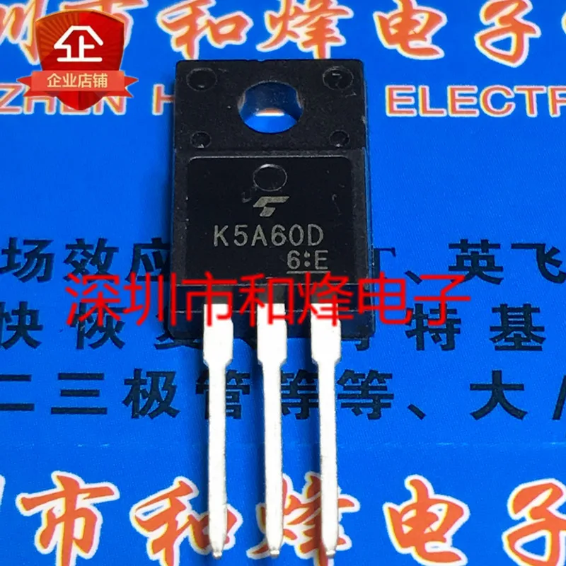 Original 5pcs/ K5A60D TK5A60D  TO-220F 600V 5A