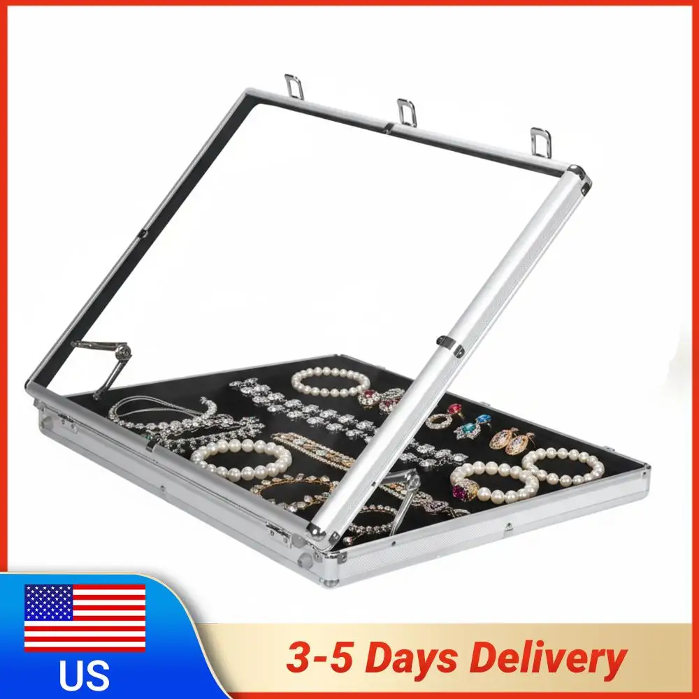 

Витрина для карточек 24x20/33x22 дюйма, большой алюминиевый кейс для коллекционных карточек с замком и ручкой, подходит для TCG/коллекций ювелирных изделий