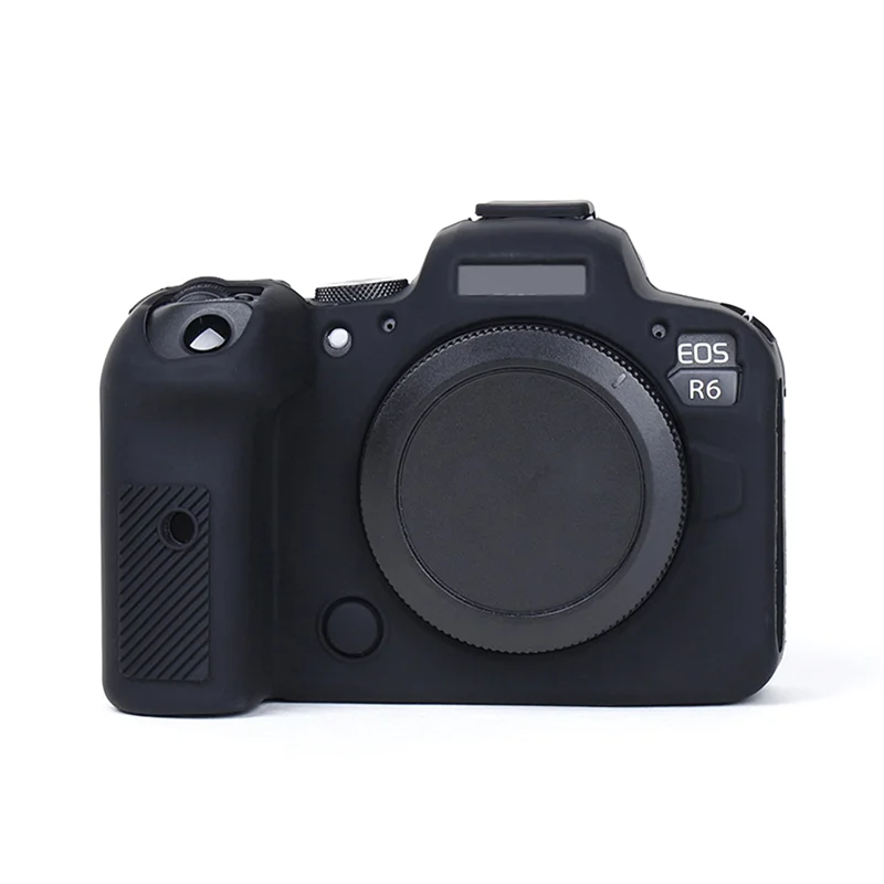 Capa protetora de silicone de desempenho estável para canon eos r6 mark ii ii capa de borracha macia antiderrapante, à prova de poeira e à prova de arranhões com