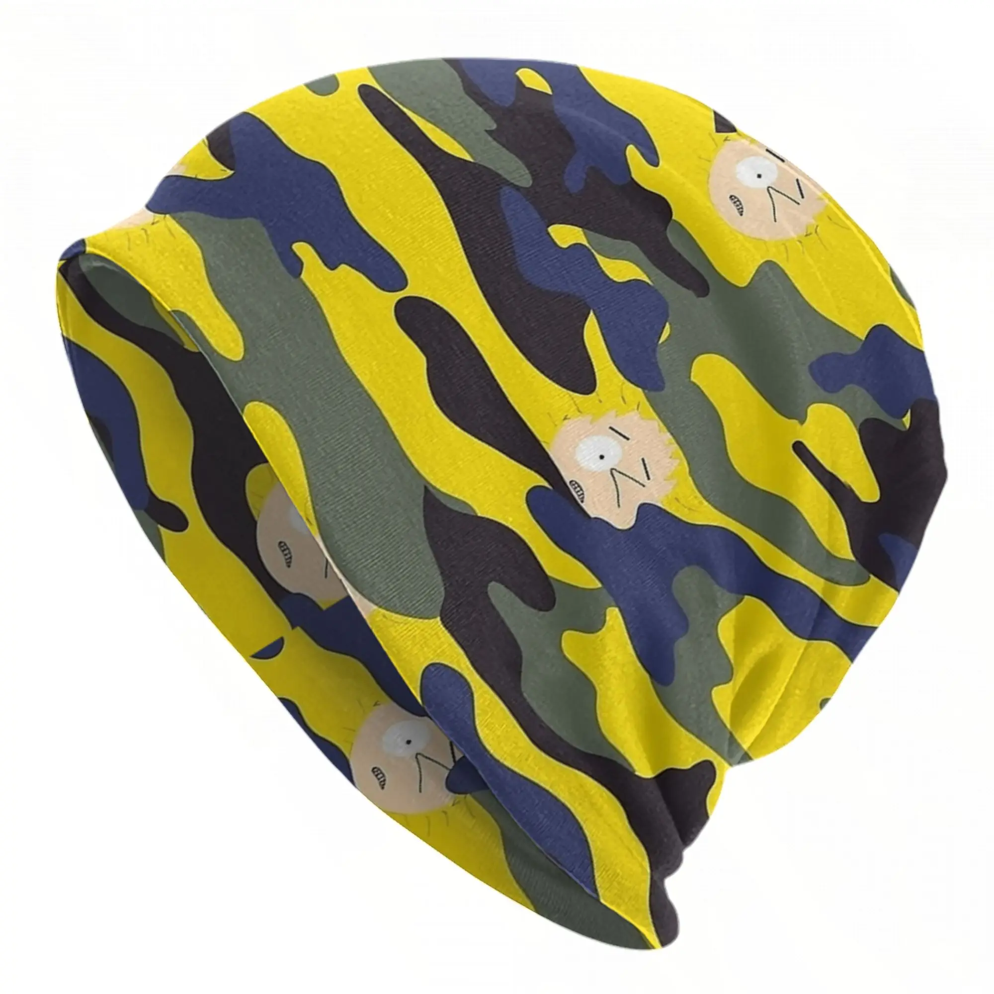 Gorras de Camuflaje Tweek Tweak, Gorros de Punto con Diseño de Dibujos Animados de South Park, Gorros Vintage para Adultos, Gorros de Punto Cálidos para Primavera, Gorro de Doble Uso