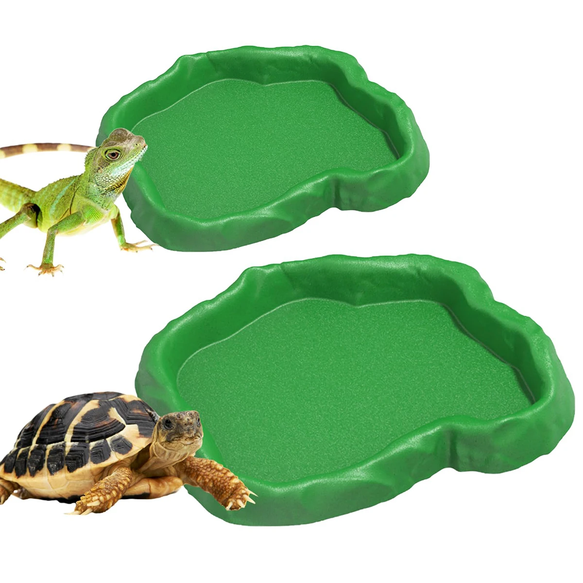 

A Pack Of 2 Turtle Accessories, Aquarium Accessories, Reptile Aquarium, Food Bowl