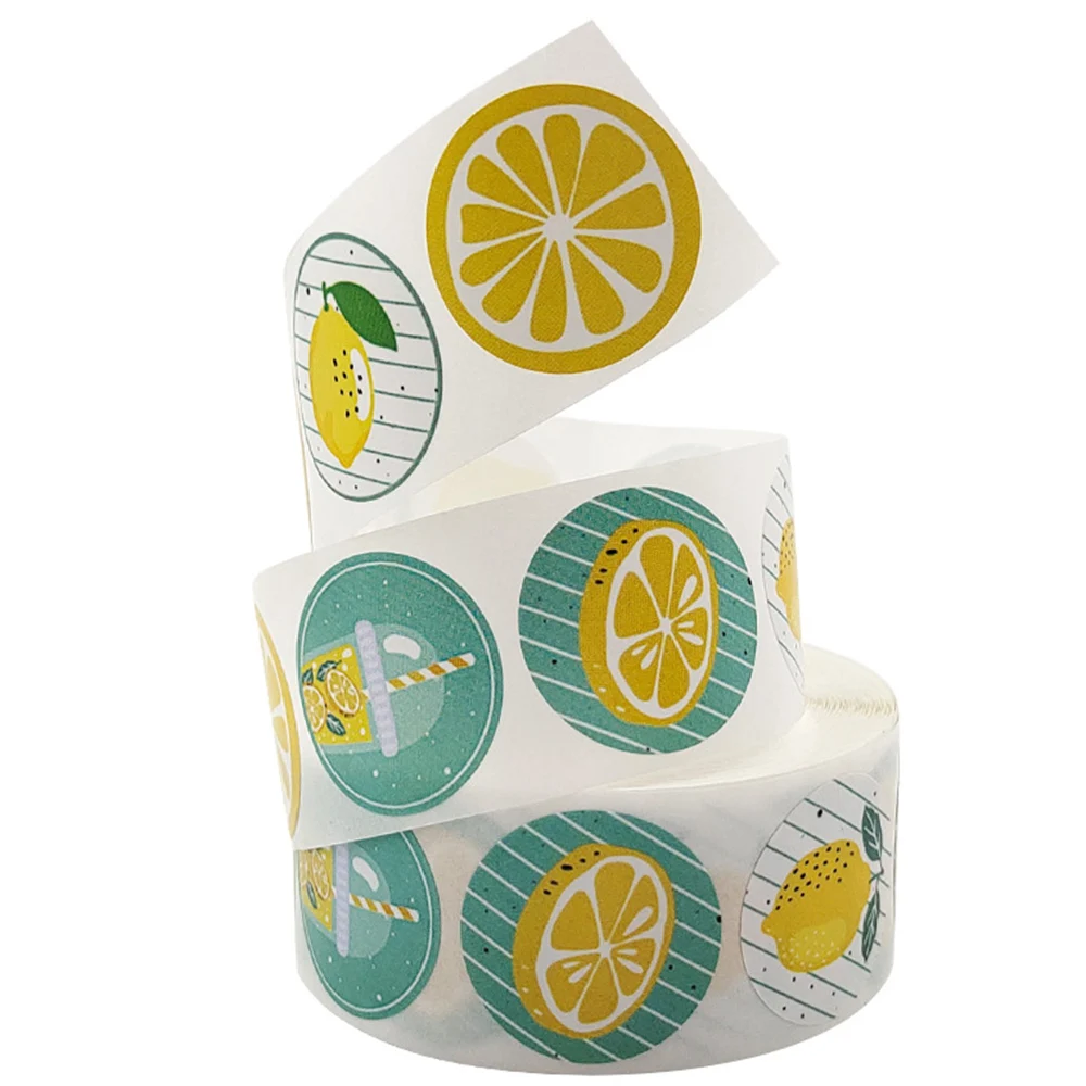 50-500pcs Baby Shower Lemons Stickers Lemon Party Decorations Invitation Envelope Stickers Candy Dessert Gifts Packaging Sticker