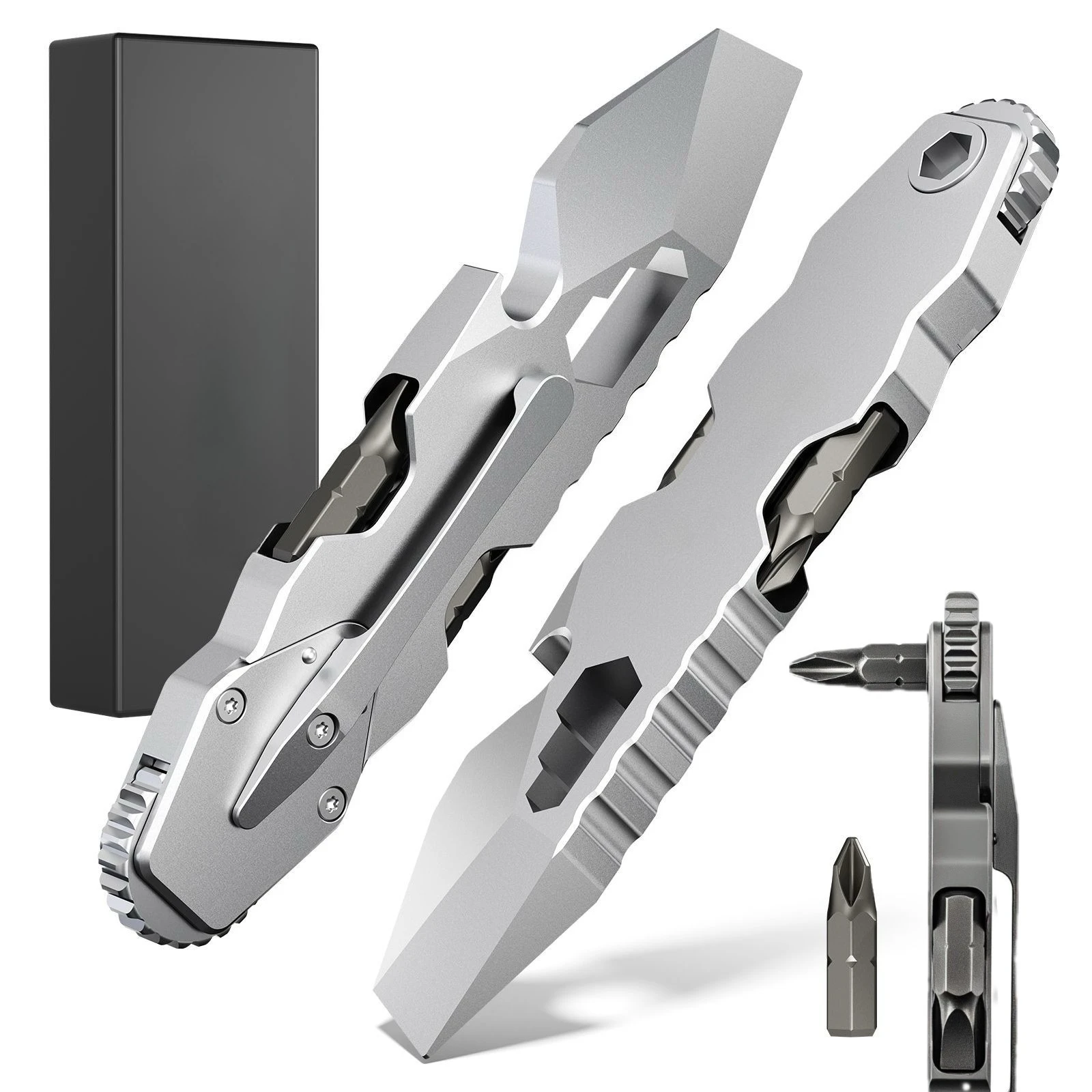 

Многофункциональный петличный ключ EDC, отвертка с храповым механизмом, титановое покрытие, портативная открывалка для бутылок, гвоздодер, уличные инструменты