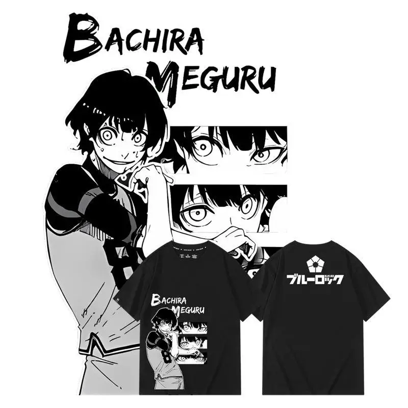 

Anime BLUE LOCK Isagi Yoichi Nagi Seishiro Bachira Meguru Mikage Reo Short Sleeve T Shirt Aesthetic Graphics Tshirt Cotton Tees