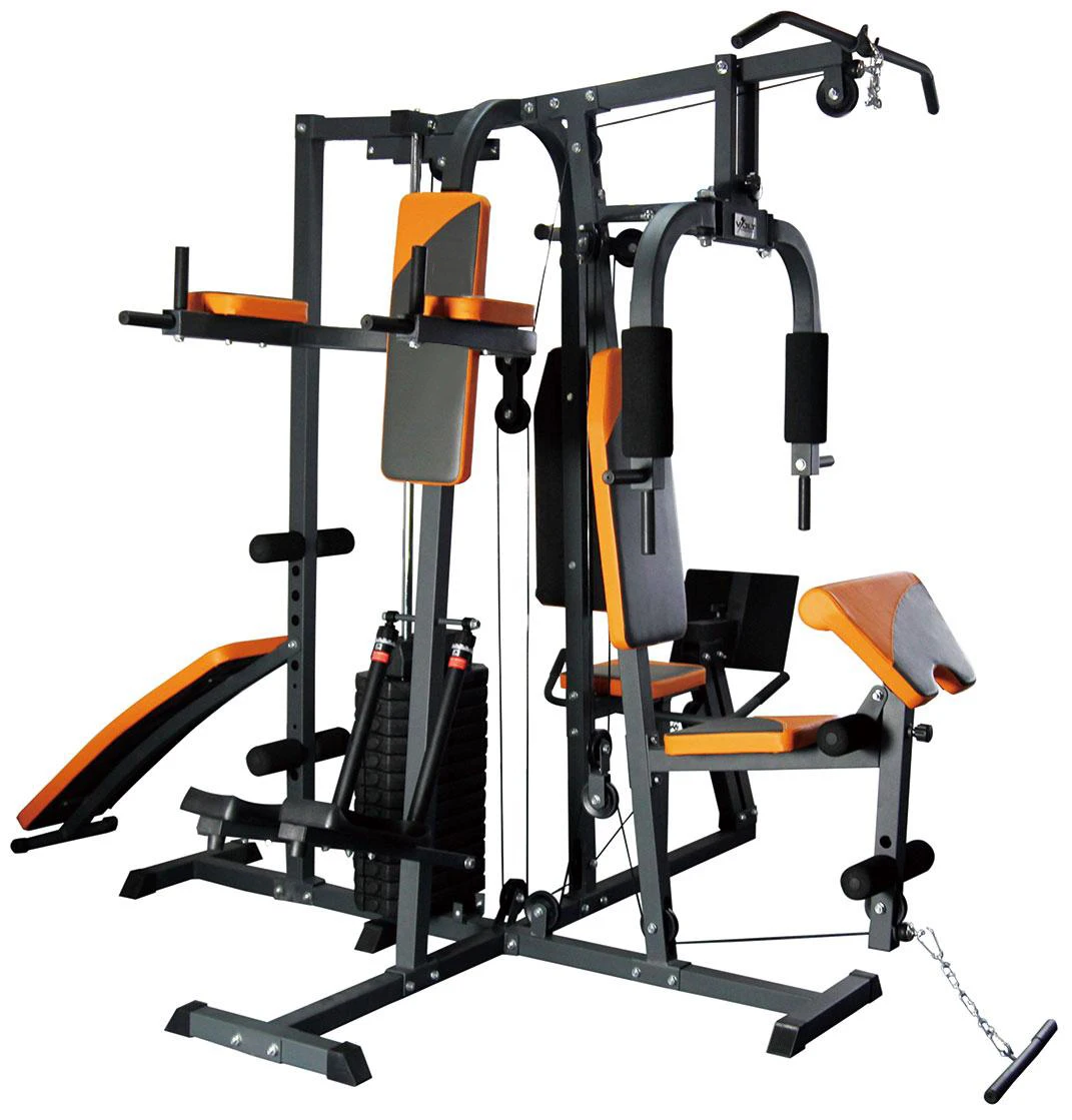 

Home Multi Gym Fitness Equipment with 100kg Weight Stack for Arms & Chest Training-Multi Function Strength Trainer