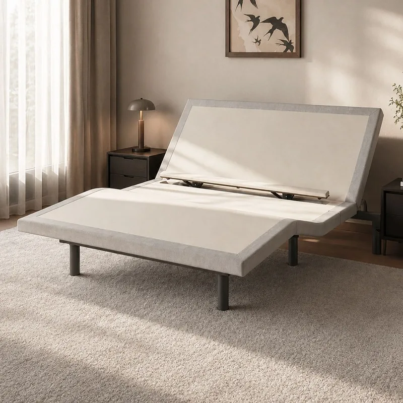 Automatic intelligent waist support electric bed frame