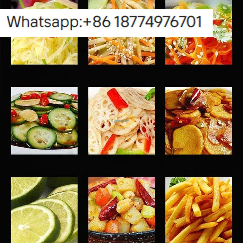 Multifunctional Leafy Roots Vegetable Cutter Machine Spinach Green Onion Salad Chopper Machine Potato Chips Cutting Machine view 4