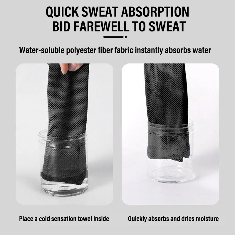 Bracelet de sport, lingette de poignet, serviette absorbant la sueur, course à pied pour hommes et femmes, Fitness d'été, serviette à séchage rapide, protection de poignet rafraîchissante