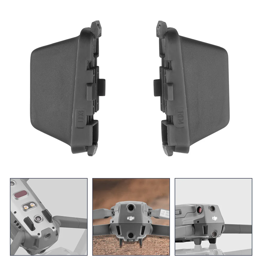 1 par de soporte inferior para 2 Pro Zoom, pieza de repuesto con acabado mate duradero, Kit de pie trasero para Dron