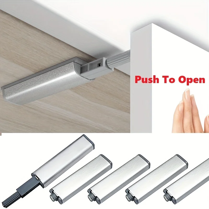 

10pcs Cabinet Magnetic Push Lock, Cabinet Hardware Touch Lock, Kitchen Door Push Release Lock, For Drawer Closing Push Buckle