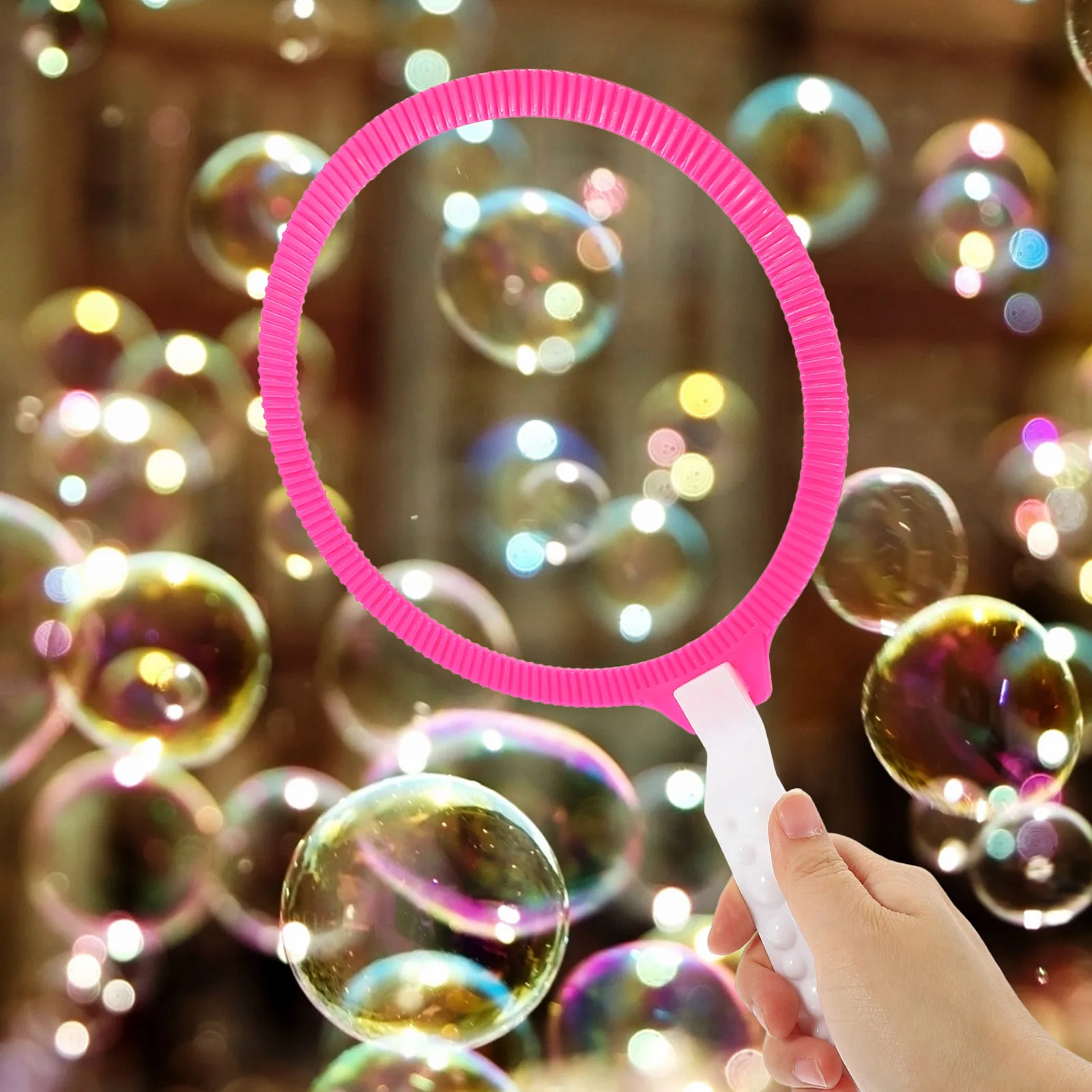 

3pcs Bubble Wand Toys Safe Blowing Bubbles Set Ring Maker Kids Outdoor Summer Winter Fall Spring Fun Playyard Park