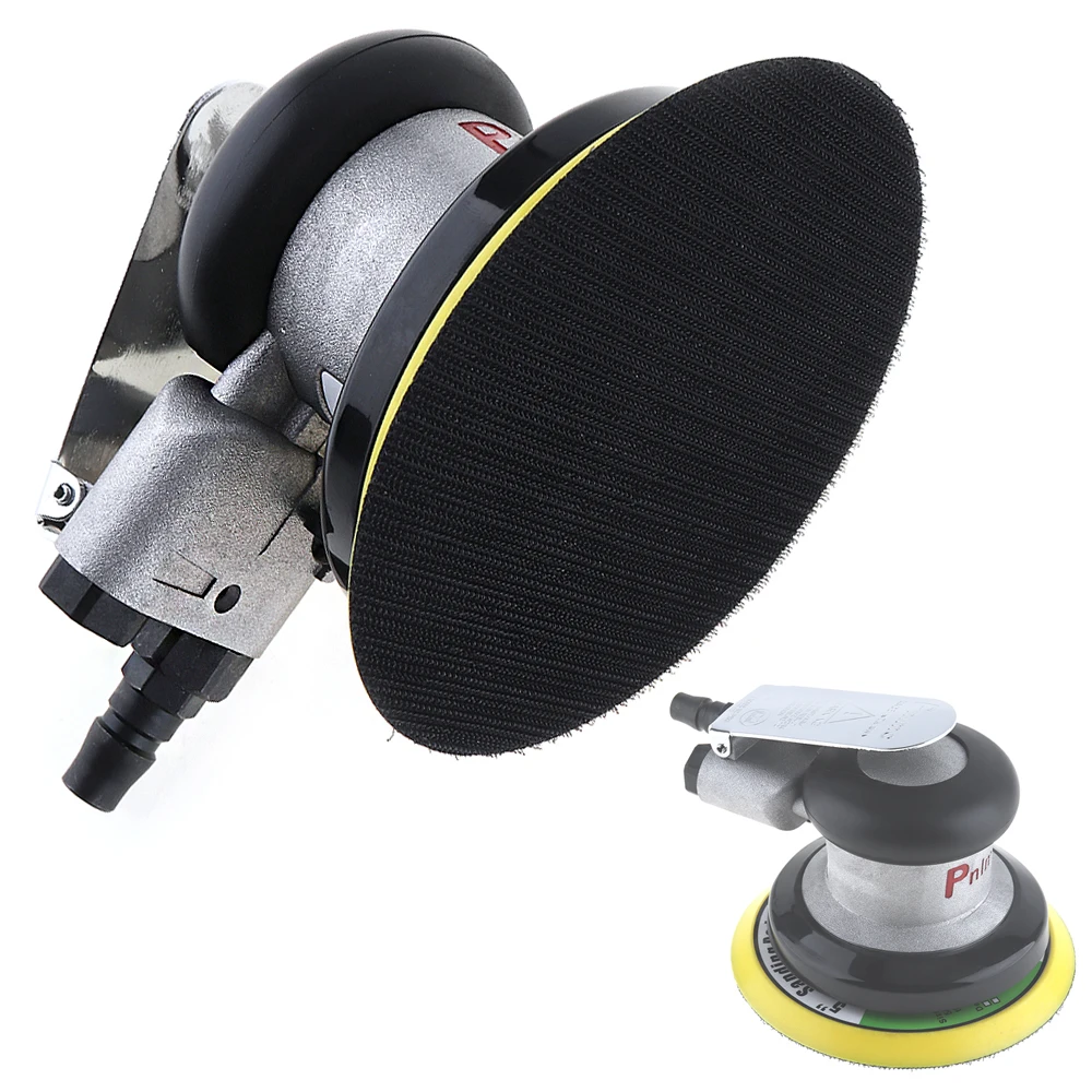 

5 Inch Pneumatic Grinder Random Orbital Pneumatic Sander Circular Air Polished Grinder Vacuum Eccentric Polishing Machine Tool